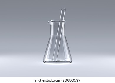 Flask With Chemical Solution, Close-up