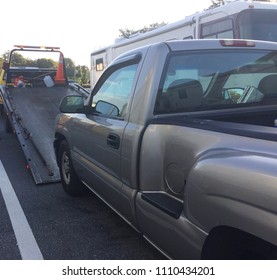 Flat Bed Wrecker With Pick Up Truck