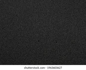 Flat Black Foam Rubber Sponge Texture And Background