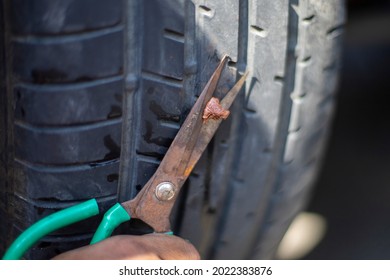 Flat Car Tire Repair Kit, Tire Plug Repair Kit For Tubeless Tires