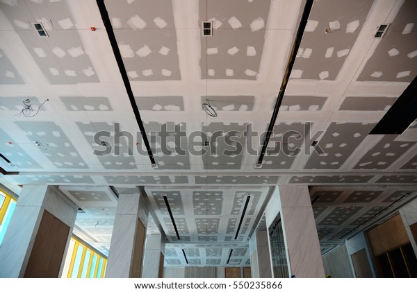 Flat Ceiling Gypsum Board Stock Photo Edit Now 550235866