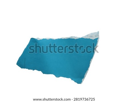 Flat design blue water surface with wavy edges isolated on white background
