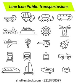 Flat Icon Transportation with capsule mode - Shutterstock ID 2218788597