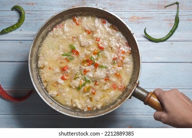 Flat Lay Bicol Express - A Filipino Dish