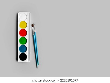 Watercolor illustration, Palette Drawing Artist, Drawing tools transparent  background PNG clipart