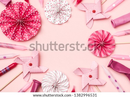 Similar – Pink Gifts, Chocolate Lollipops and Decoration