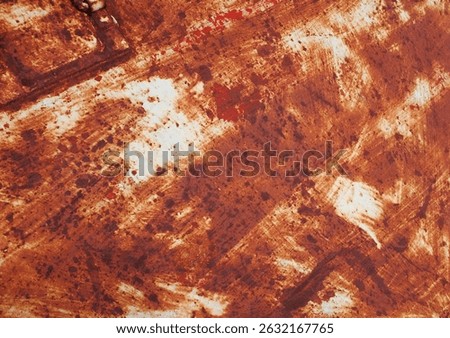 flat lay  a empty square frame photo old,dirty rusty metal backdrop,brownish rust from e with streaks of rust. rust stains on white background.the metal surface rusted spots.  rusty corrosion