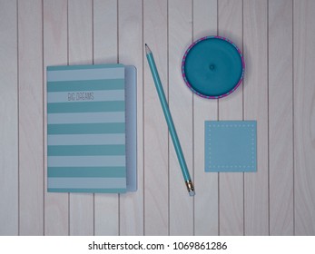 flat lay items