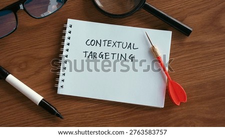 Flat lay of a notebook with 