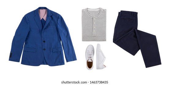 blue blazer with white t shirt