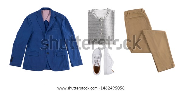 blue blazer white shoes