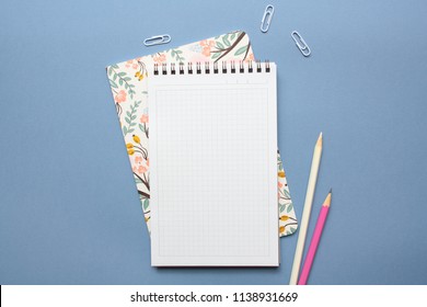 Flat lay workspace