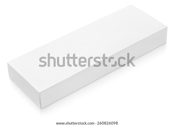 flat long paper cardboard box template stock photo edit now 260826098