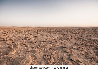 Flat rocky ground in Saudi Arabia