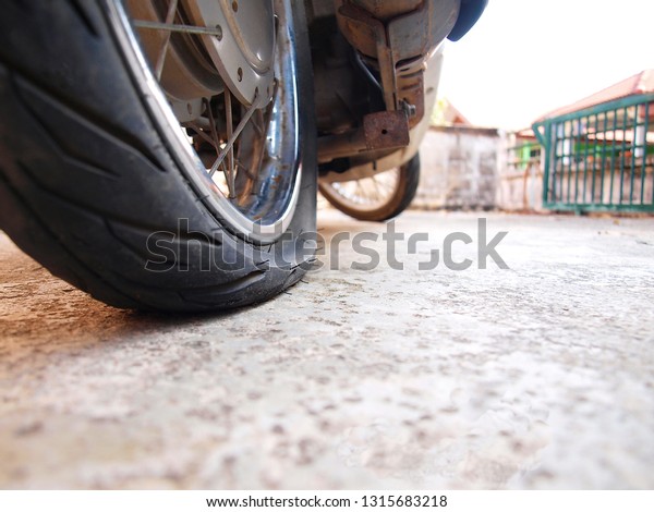 flat tire motorcycle