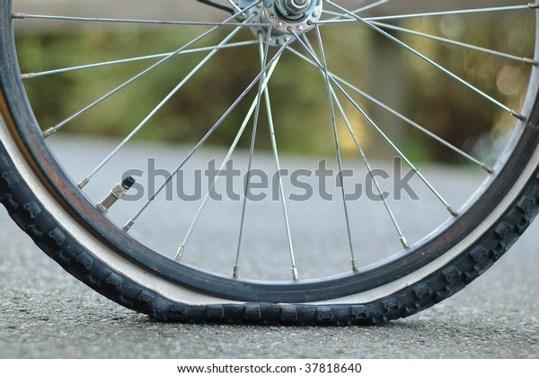 cycle flat tyre