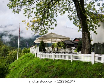 Flatdal, Norway - Sep 8 2018: A Boutique Hotel In The Countryside Of Norway, A Great Place To Retreat And Relax.