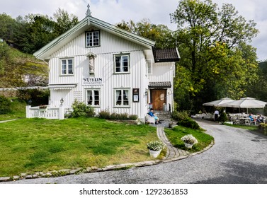 Flatdal, Norway - Sep 8 2018: A Boutique Hotel In The Countryside Of Norway, A Great Place To Retreat And Relax.