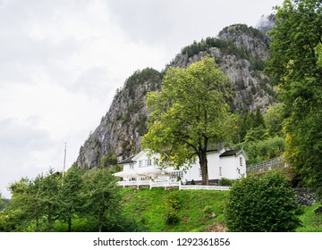 Flatdal, Norway - Sep 8 2018: A Boutique Hotel In The Countryside Of Norway, A Great Place To Retreat And Relax.