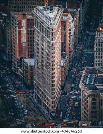 Flatiron Building aerial view