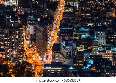 Flatiron Building from the top of empire state Building - Powered by Shutterstock