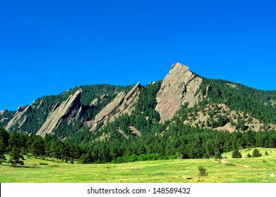 The Flatirons in Boulder, Colorado