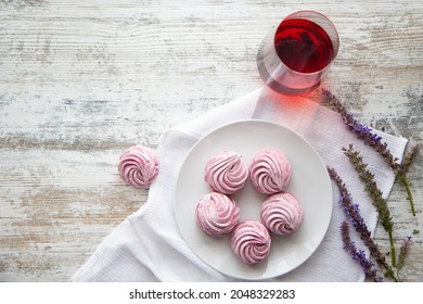 Flatlay, Marshmallow, Red Tea, Sage Sprig