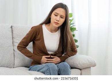 Flatulence Asian Young Woman Girl Hand Stock Photo 2156716331 ...