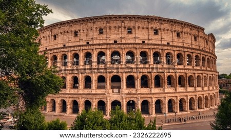 The Flavian Amphitheatre, more commonly known as the Colosseum, stands in the archaeological heart of Rome, Italy