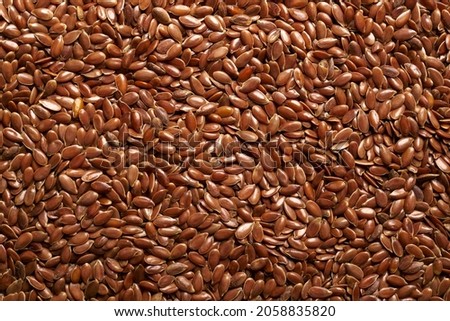 Flax seeds background or texture. flaxseed or linseed. Cereals. Healthy food. top view. High quality photo