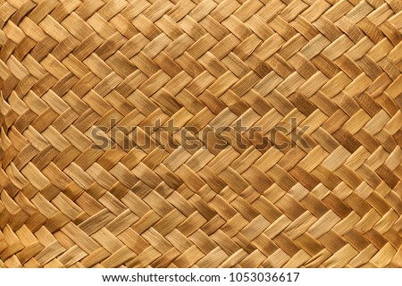 Flax weaving background: mat woven with Maori takitahi weave - New Zealand