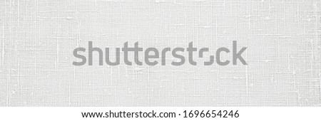 Flax white cloth texture. Linen fabric surface as Easter tablecloth background, banner