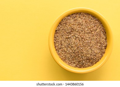 Flaxseed Meal In A Bowl