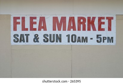 Flea Market Sign