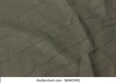 Fleece Fabric Khaki Pleated