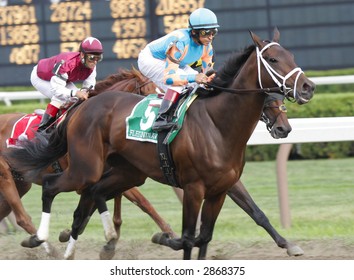 Fleet Indian, With Jose Santos Up, Wins The 2006 Personal Ensign Stakes At Saratoga Race Course