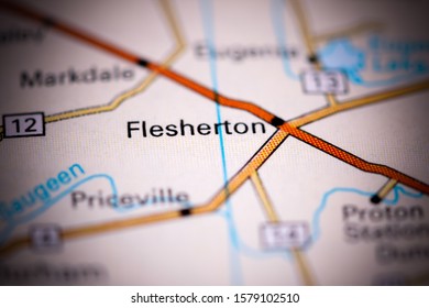 Flesherton. Canada On A Map