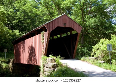 Fletcher Covered Bridge Ten Mile Creek Stock Photo 1233359227 