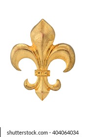Fleur-de-lis isolated on white background, with clipping path