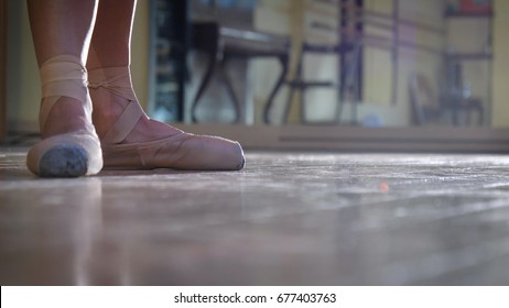 Flexible Ballerina Feet, Dancing In A Red Dress, Brown Ballet Shoes, On A Wooden Floor. Concept Ballet Dancer Slim Diet, Light Women, Beautiful Figure, Healthy Lifestyle, Flexibility, Daily Activities