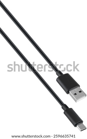 Flexible and durable cable with Type-C and USB connectors.