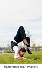 Flexible Work - Woman With Laptop