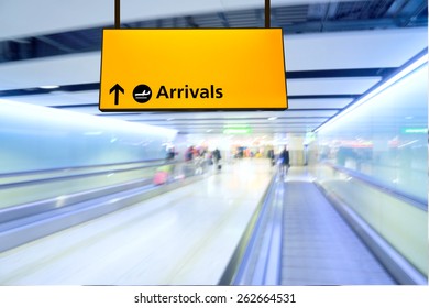 Flight, Arrival And Departure Board At The Airport