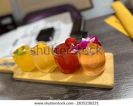 Flight of assorted Champagne Sampler