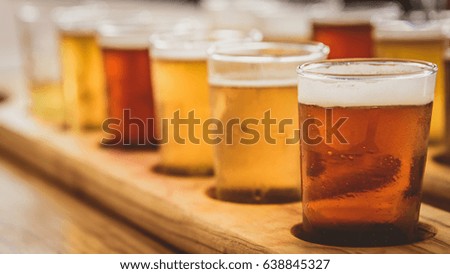 Flight of beers