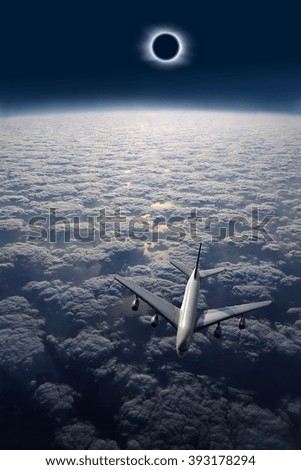 Similar – Foto Bild Wolkenspiel Flugzeug