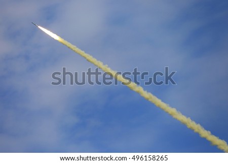 The flight of the missile defense complex