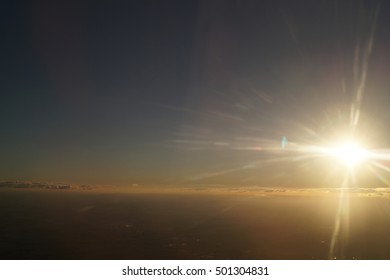 flight over clouds