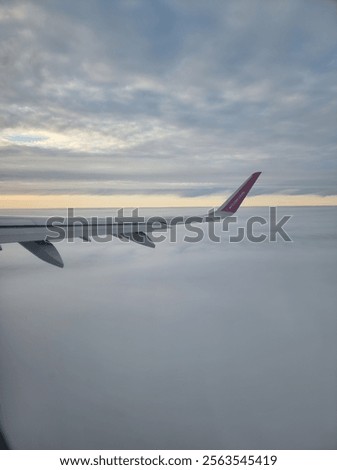 Flight over the clouds Wizzair
