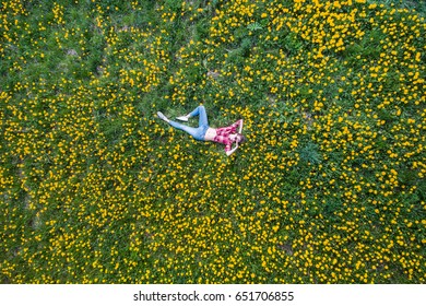 Field Of Flowers From Above Stock Photos Images Photography Shutterstock